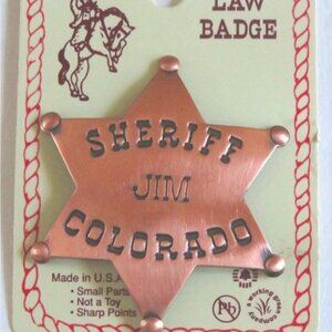 Novelty Colorado Sheriff Law Badge